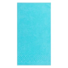Купить Полотенце Донецкая Мануфактура BALDRIC бирюза 70х130 см, махра / Народный дискаунтер ЦЕНАЛОМ