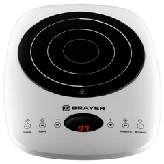 Купить Плитка индукционная BRAYER BR2802, белый / Народный дискаунтер ЦЕНАЛОМ