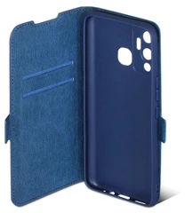 Купить Чехол-книжка DF для Infinix Hot 12 Play, синий / Народный дискаунтер ЦЕНАЛОМ