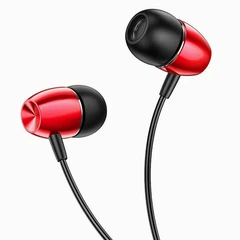 Купить Гарнитура Borofone BM57 Platinum, красный / Народный дискаунтер ЦЕНАЛОМ