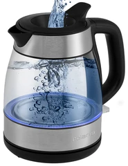 Купить Чайник Polaris Water Way Pro PWK 1211CGL, черно-серебристый / Народный дискаунтер ЦЕНАЛОМ