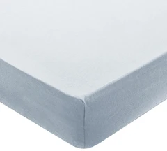 Купить Простыня на резинке Миланика Палитра Серый туман 90х200х20 см, поплин / Народный дискаунтер ЦЕНАЛОМ