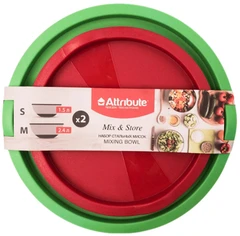 Купить Набор мисок Attribute MIX&STORE, 2 шт: 1.5 л, 2.4 л / Народный дискаунтер ЦЕНАЛОМ