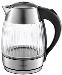Купить Чайник CENTEK CT-0011, серебристый/черный / Народный дискаунтер ЦЕНАЛОМ