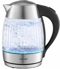 Купить Чайник CENTEK CT-0011, серебристый/черный / Народный дискаунтер ЦЕНАЛОМ