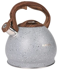 Купить Чайник Kukmara Grey, 3.4 л, со свистком / Народный дискаунтер ЦЕНАЛОМ