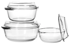 Купить Набор кастрюль Pasabahce Borcam, 6 предметов / Народный дискаунтер ЦЕНАЛОМ