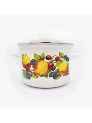 Купить Набор кастрюль Лысьвенские эмали Яблоки, 6 пр. / Народный дискаунтер ЦЕНАЛОМ