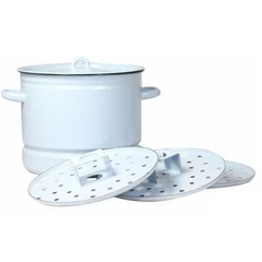 Купить Мантоварка Лысьвенские эмали Белый рябчик, 9 л / Народный дискаунтер ЦЕНАЛОМ