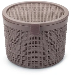 Купить Корзинка Curver JUTE, 2 л, фиолетово-коричневый / Народный дискаунтер ЦЕНАЛОМ