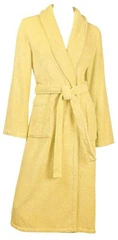 Купить Халат махровый ЖЕЛТЫЙ, размер: 40, с шалевым воротником / Народный дискаунтер ЦЕНАЛОМ