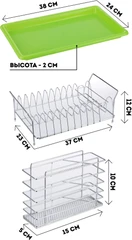 Купить Сушилка для посуды универсальная Regent inox Linea Trina 37х24х14 / Народный дискаунтер ЦЕНАЛОМ