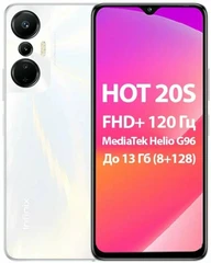 Купить Смартфон 6.78" Infinix HOT 20S 8/128Gb White / Народный дискаунтер ЦЕНАЛОМ