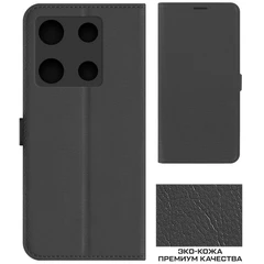 Купить Чехол-книжка Krutoff Eco Book для INFINIX Note 30 Pro, черный / Народный дискаунтер ЦЕНАЛОМ