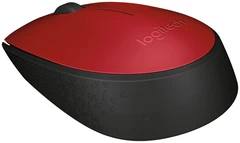 Купить Мышь беспроводная Logitech M170 Red/Black / Народный дискаунтер ЦЕНАЛОМ