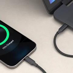 Купить Кабель AXXA USB-С - Lightning, 1 м, 3 А, черный (7266) / Народный дискаунтер ЦЕНАЛОМ