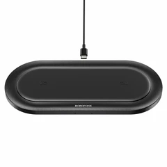 Купить Беспроводное зарядное устройство Borofone BQ7 Prominent Black / Народный дискаунтер ЦЕНАЛОМ