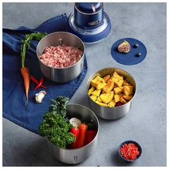 Купить Блендер Deerma Food Processor DEM-JR08, синий / Народный дискаунтер ЦЕНАЛОМ