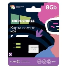 Купить Карта памяти microSDHC More choice MC8 8 ГБ / Народный дискаунтер ЦЕНАЛОМ