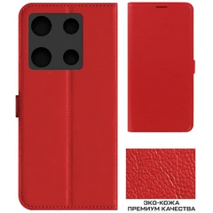 Купить Чехол-книжка Krutoff Eco Book для INFINIX Note 30 Pro, красный / Народный дискаунтер ЦЕНАЛОМ