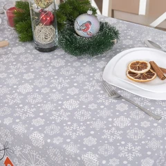 Купить Скатерть АРТПОСТЕЛЬ Снеговики 150х120 см, рогожка / Народный дискаунтер ЦЕНАЛОМ