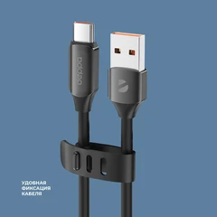 Купить Кабель Deppa Silk USB-A 2.0 - USB-C, 1.2 м, 6 A, черный / Народный дискаунтер ЦЕНАЛОМ
