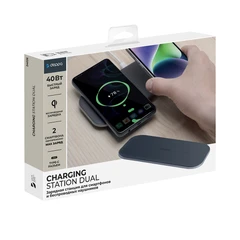 Купить Беспроводное зарядное устройство Deppa Charging Station Dual 40W / Народный дискаунтер ЦЕНАЛОМ