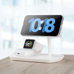 Купить Беспроводное зарядное устройство Deppa MagSafe iPhone, Apple Watch, Airpods / Народный дискаунтер ЦЕНАЛОМ
