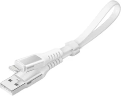 Купить Кабель Accesstyle USB-A 2.0 - Lightning, 0.3 м, белый (AL24-TF30) / Народный дискаунтер ЦЕНАЛОМ