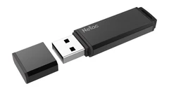 Купить USB-накопитель Netac U351 64 ГБ, USB 2.0, черный (NT03U351N-064G-20BK) / Народный дискаунтер ЦЕНАЛОМ