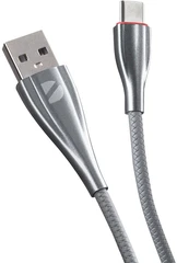 Купить Кабель Deppa Ceramic USB-A 2.0 - USB-C, 1 м, 2 A, серый / Народный дискаунтер ЦЕНАЛОМ
