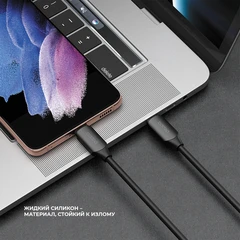 Купить Кабель Deppa Silk USB-С - USB-С, 1.2 м, 3 А, 60 Вт, черный / Народный дискаунтер ЦЕНАЛОМ