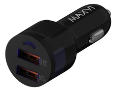 Купить Автомобильное зарядное устройство Maxvi CCM-522 Plus M, черный / Народный дискаунтер ЦЕНАЛОМ