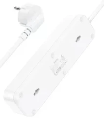 Купить Сетевой фильтр Hoco NS2, 3 розетки, 3xUSB, 1.8 м, белый / Народный дискаунтер ЦЕНАЛОМ