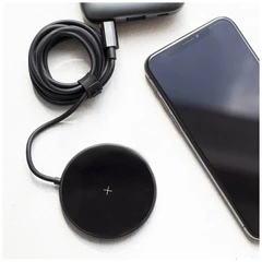 Купить Беспроводное зарядное устройство OLMIO MagCharge Black / Народный дискаунтер ЦЕНАЛОМ