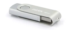 Купить USB-накопитель Mirex Swivel 16 ГБ, USB 2.0, серебристый / Народный дискаунтер ЦЕНАЛОМ