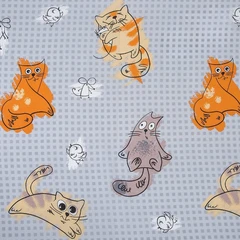 Купить Комплект постельного белья АРТПОСТЕЛЬ Котовасия 1.5-спальный, бязь, наволочки 70х70 см / Народный дискаунтер ЦЕНАЛОМ