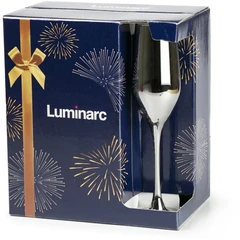 Купить Набор бокалов Luminarc Celeste Сияющий графит, 160 мл, 6 шт / Народный дискаунтер ЦЕНАЛОМ
