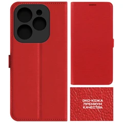 Купить Чехол-книжка Krutoff Eco Book для INFINIX Hot 40/40 Pro, красный / Народный дискаунтер ЦЕНАЛОМ