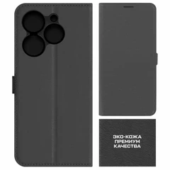 Купить Чехол-книжка Krutoff Eco Book для INFINIX Hot 40/40 Pro, черный / Народный дискаунтер ЦЕНАЛОМ