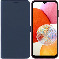 Купить Чехол-книжка Krutoff Eco Book для Samsung Galaxy A14 4G, синий / Народный дискаунтер ЦЕНАЛОМ