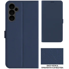 Купить Чехол-книжка Krutoff Eco Book для Samsung Galaxy A14 4G, синий / Народный дискаунтер ЦЕНАЛОМ