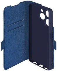 Купить Чехол-книжка DF inFlip-36 для Infinix Smart 8, синий / Народный дискаунтер ЦЕНАЛОМ