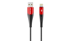 Купить Кабель More choice K41Si USB 2.0 Am - Lightning 8pin, 1 м, 2.4A, красный/черный / Народный дискаунтер ЦЕНАЛОМ