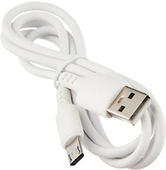 Купить Кабель Maxvi MC-01L USB-A 2.0 - micro USB, 1 м, 2 А, белый / Народный дискаунтер ЦЕНАЛОМ