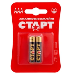 Купить Батарейка AAA СТАРТ LR03-2BL, 2 шт / Народный дискаунтер ЦЕНАЛОМ