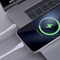 Купить Кабель Deppa Ceramic USB-C - Lightning, 1 м, 2 A, белый / Народный дискаунтер ЦЕНАЛОМ