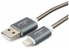 Купить Кабель Cablexpert CC-G-APUSB02Gy-1.8M USB 2.0 Am - Lightning, 1.8м, титан / Народный дискаунтер ЦЕНАЛОМ