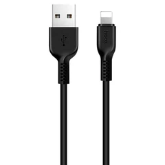 Купить Кабель Hoco X20 USB 2.0 Am - Lightning, 1 м, черный / Народный дискаунтер ЦЕНАЛОМ