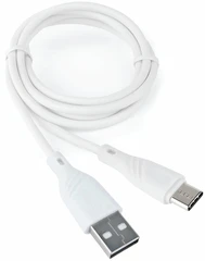 Купить Кабель Cablexpert USB-A 2.0 - USB-C, 1 м, 3 А, белый (CCB-USB2-AMCMO1-1MW) / Народный дискаунтер ЦЕНАЛОМ